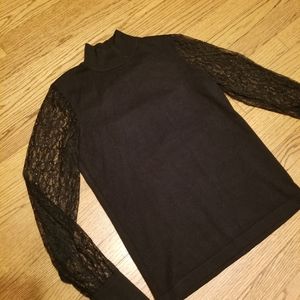 Elegant black turtle neck